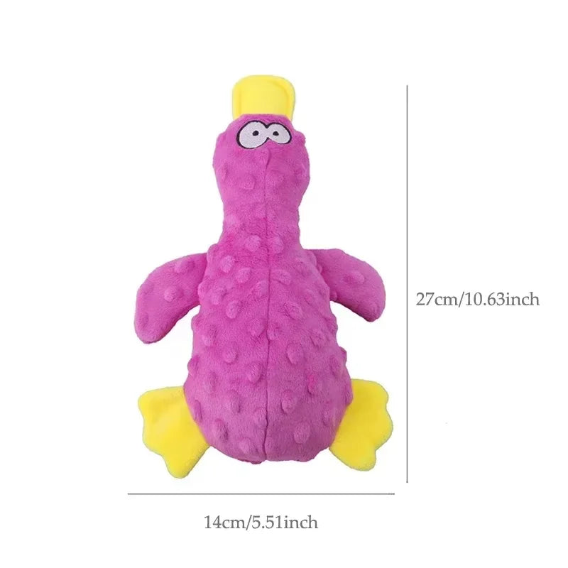 Yellow Duck Squeaky Interactive Stuffed Toy