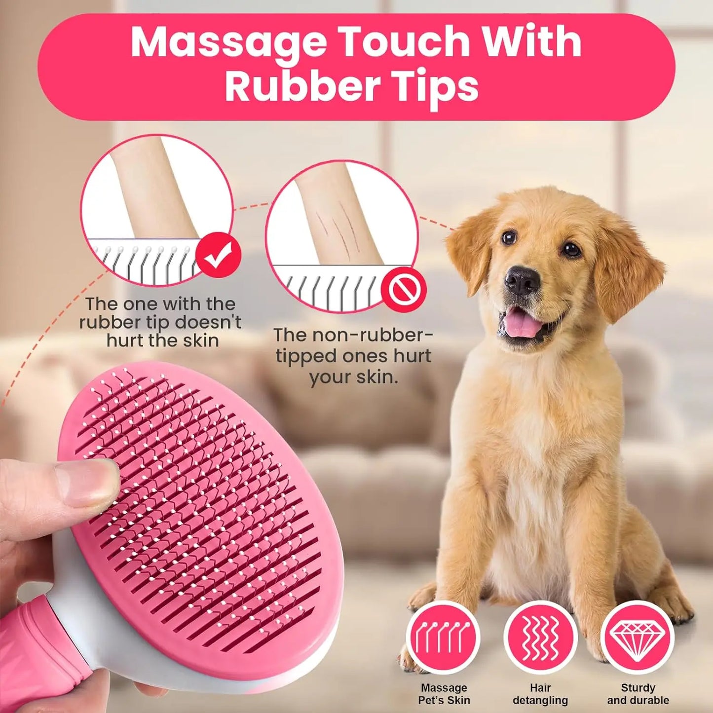 2 Pcs Brush Hair Comb