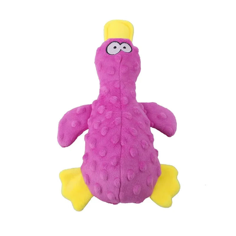 Yellow Duck Squeaky Interactive Stuffed Toy