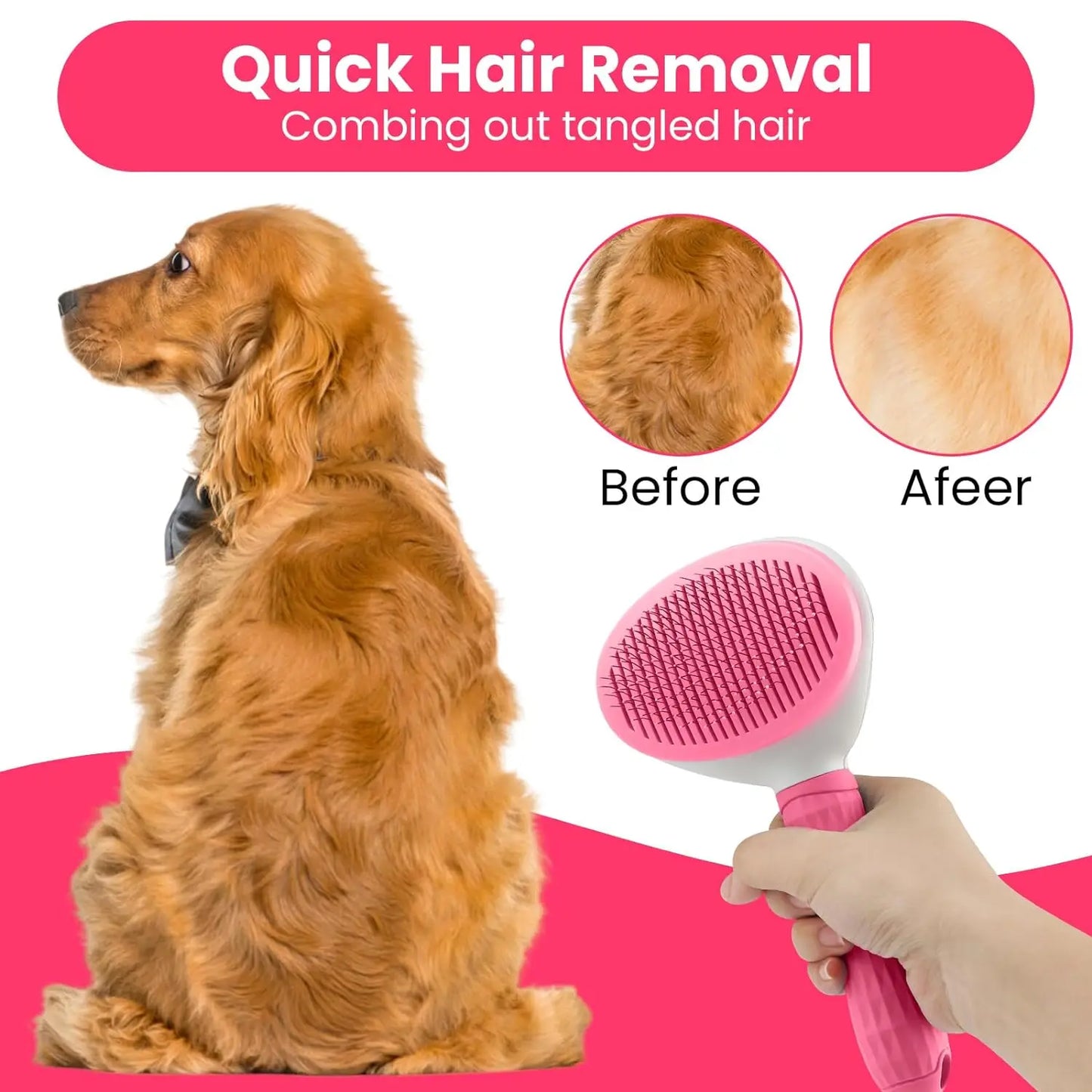 2 Pcs Brush Hair Comb