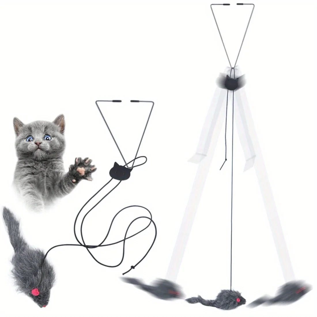 Door Hanging Cat Toy Stress Relief, On Door Hanging