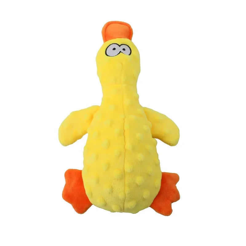 Yellow Duck Squeaky Interactive Stuffed Toy