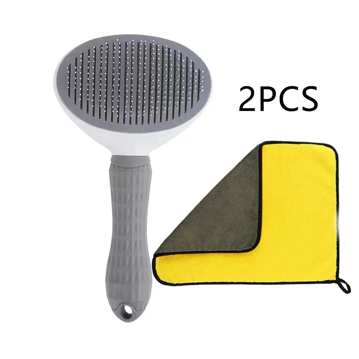 One-click hair removal pet comb