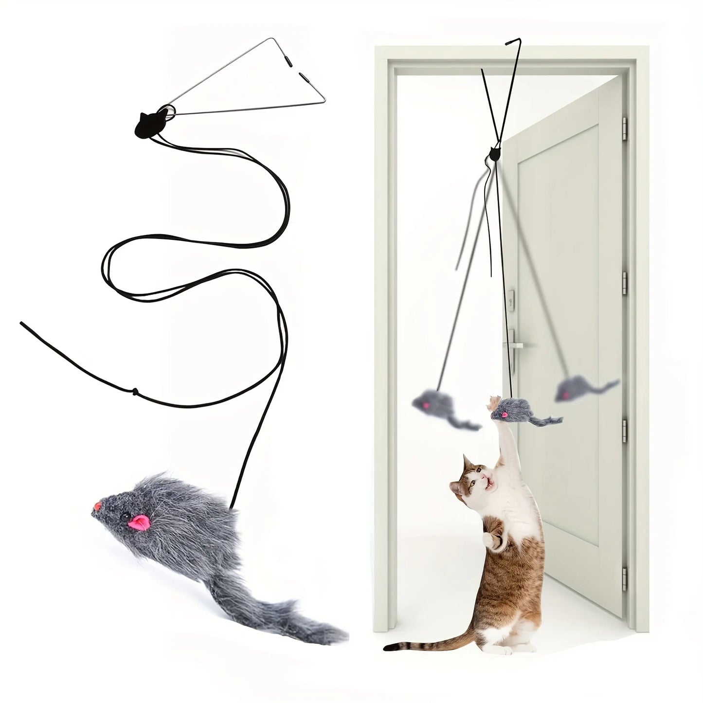 Door Hanging Cat Toy Stress Relief, On Door Hanging