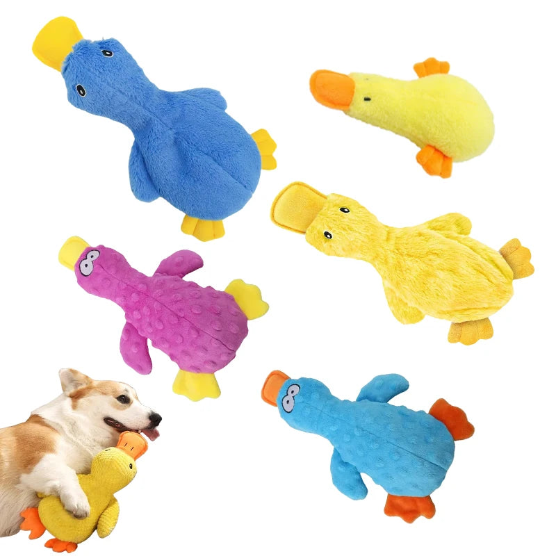 Yellow Duck Squeaky Interactive Stuffed Toy