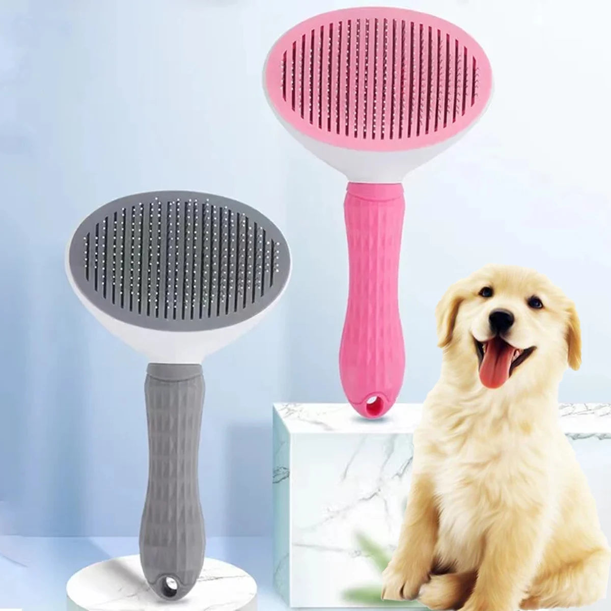 One-click hair removal pet comb