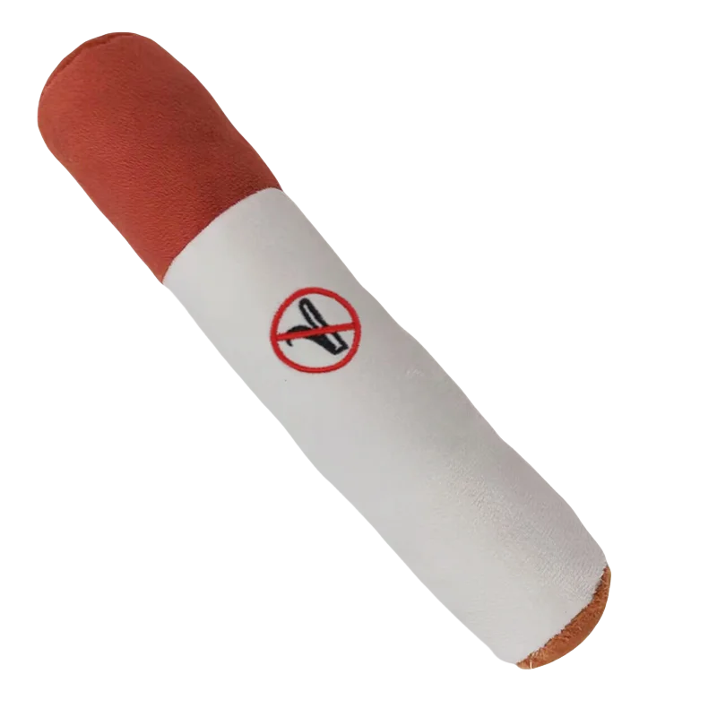 Dog Joint / Dog Cigar Plush Squeaky Chewy Toy