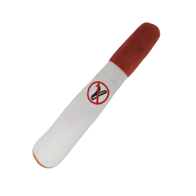 Dog Joint / Dog Cigar Plush Squeaky Chewy Toy